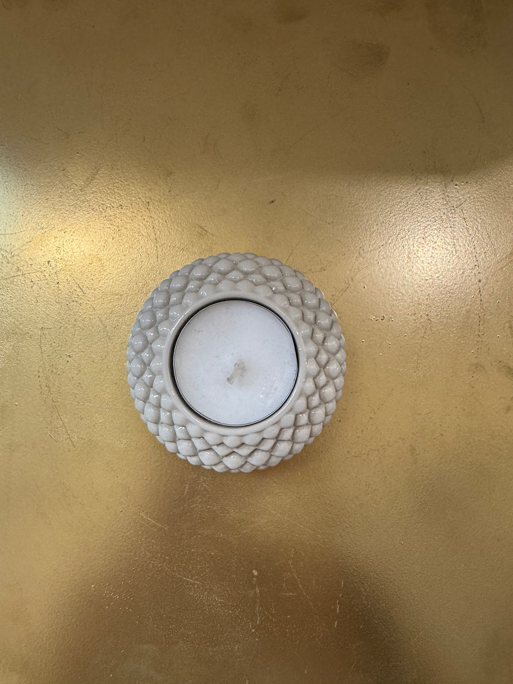 Sequenze - candela decorativa beige