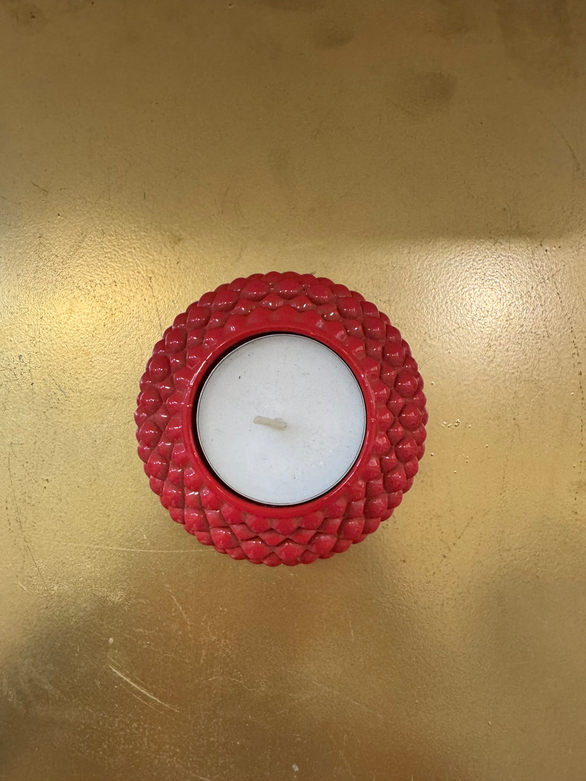 Sequenze - candela decorativa rossa