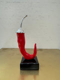 Sequenze - oggetto decorativo portafortuna a forma di peperoncino